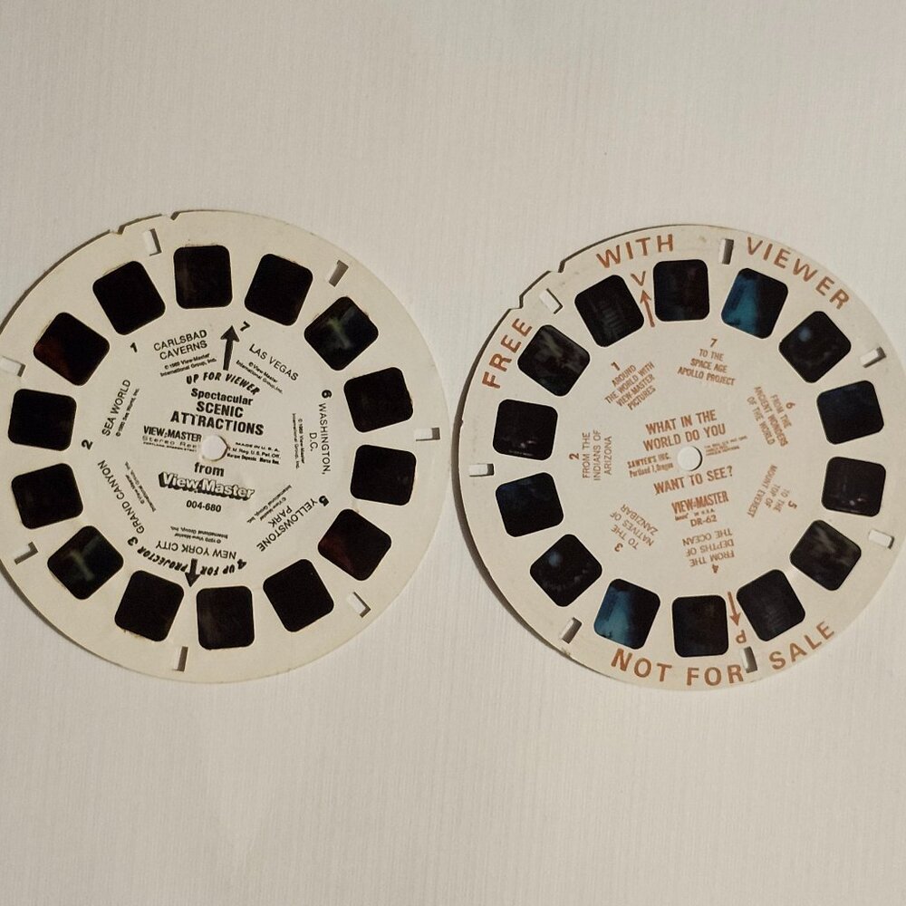 VINTAGE VIEW-MASTER Preview Reels x 2 Sawyer's Inc.